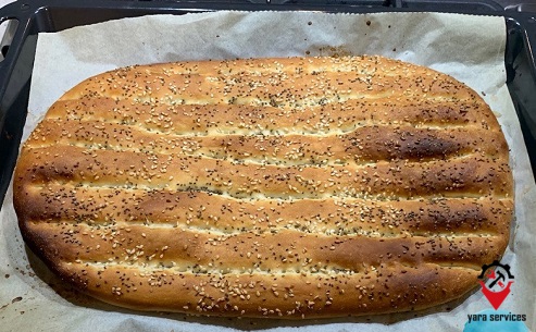 how to make barbarian bread in the microwave 4 - تهیه نان بربری در ماکروفر